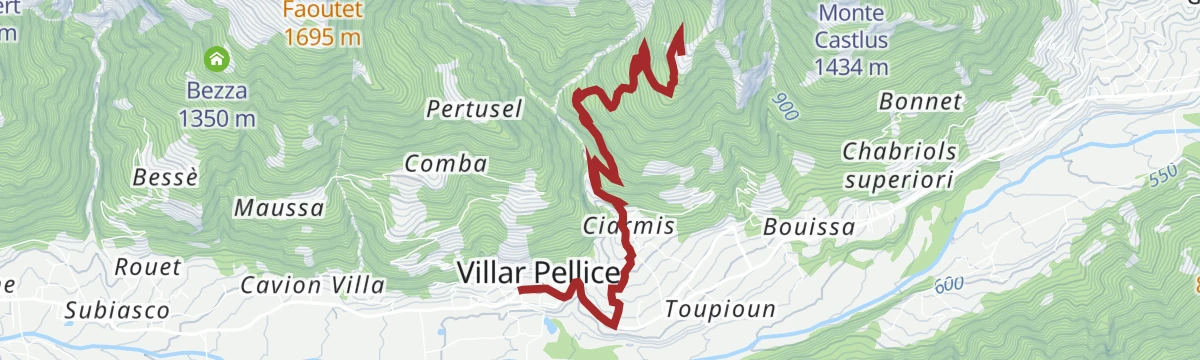 Route map: Gardetta